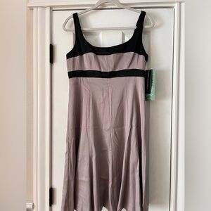 JONES NEW YORK Elegant Black and Mauve Sleeveless Dress Size 10